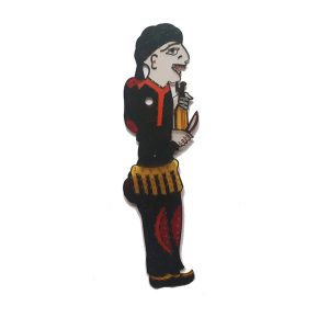 Karagöz hacivat oyunu karakterleri seti ( el yapımı, geleneksel )