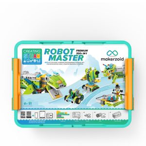 Makerzoid robot master premium kit ( robotik, kodlama ve mühendislik seti, 200 robot )