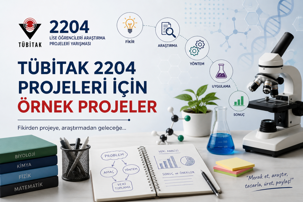 Tübitak 2204 Projeleri için Örnek Projeler