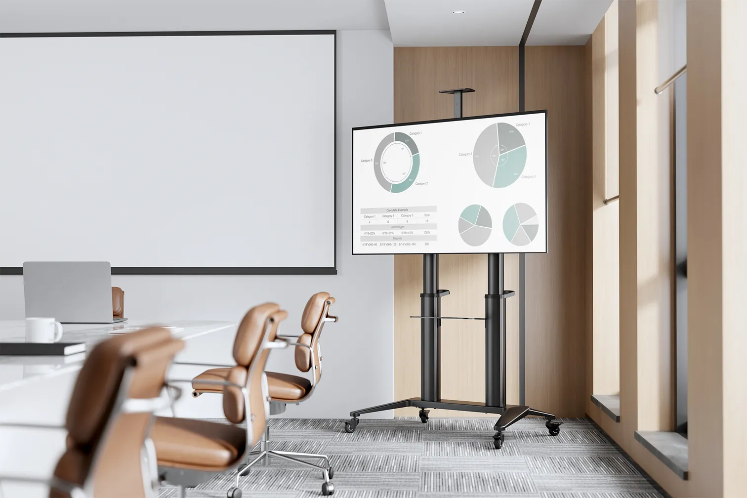 Akıllı tahta mobil stant