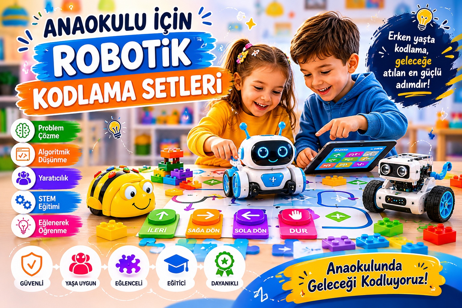 Anaokulu İçin Robotik Kodlama Setleri Anaokulu i̇çin robotik kodlama setleri