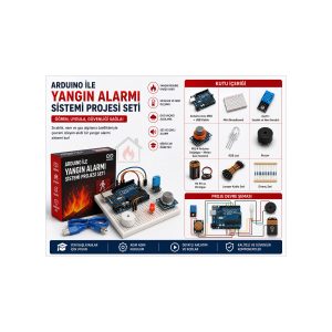 Arduino ile Yangın Alarmı Sistemi Projesi Seti ( SenYap Set, Demonte )