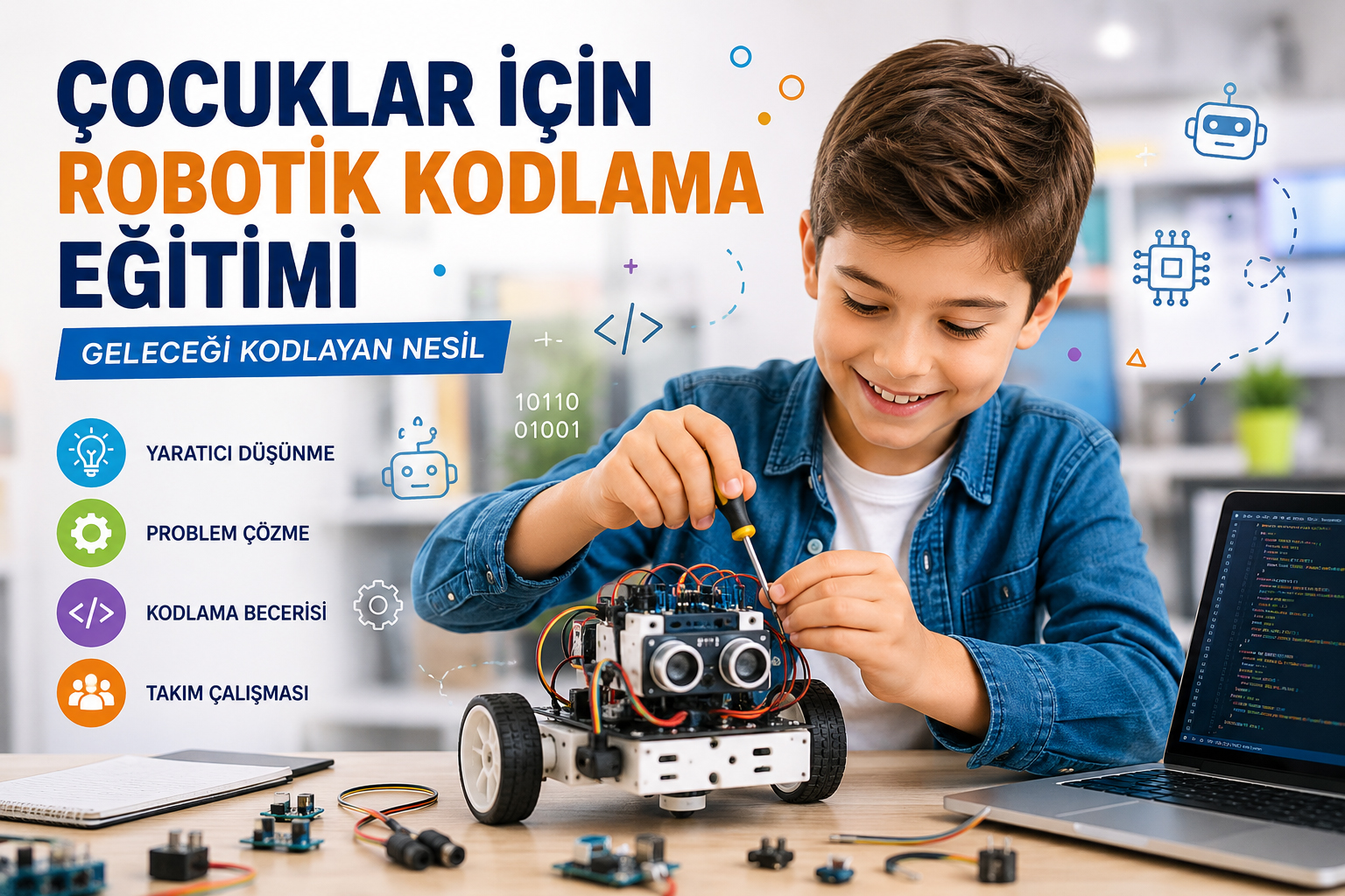 Çocuklar İçin Robotik Kodlama Eğitimi Çocuklar i̇çin robotik kodlama eğitimi