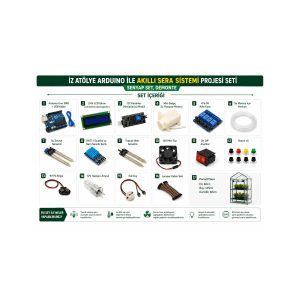 İz atölye arduino ile akıllı sera sistemi projesi seti ( senyap set, demonte )