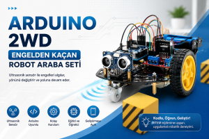 Arduino 2WD Engelden Kaçan Robot Araba Seti Montaj ve Devre Şeması