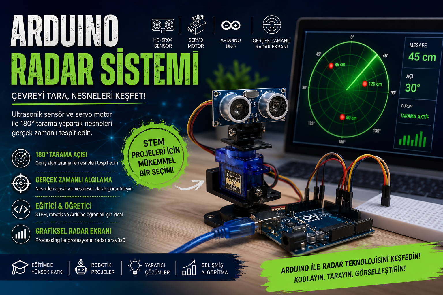 Arduino radar sistemi